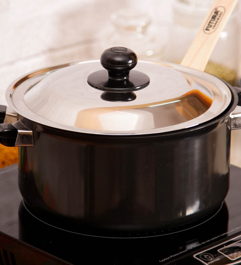 Hawkins Cook n Serve Stew Pot With Steel Lid 3000 ML by Hawkins
