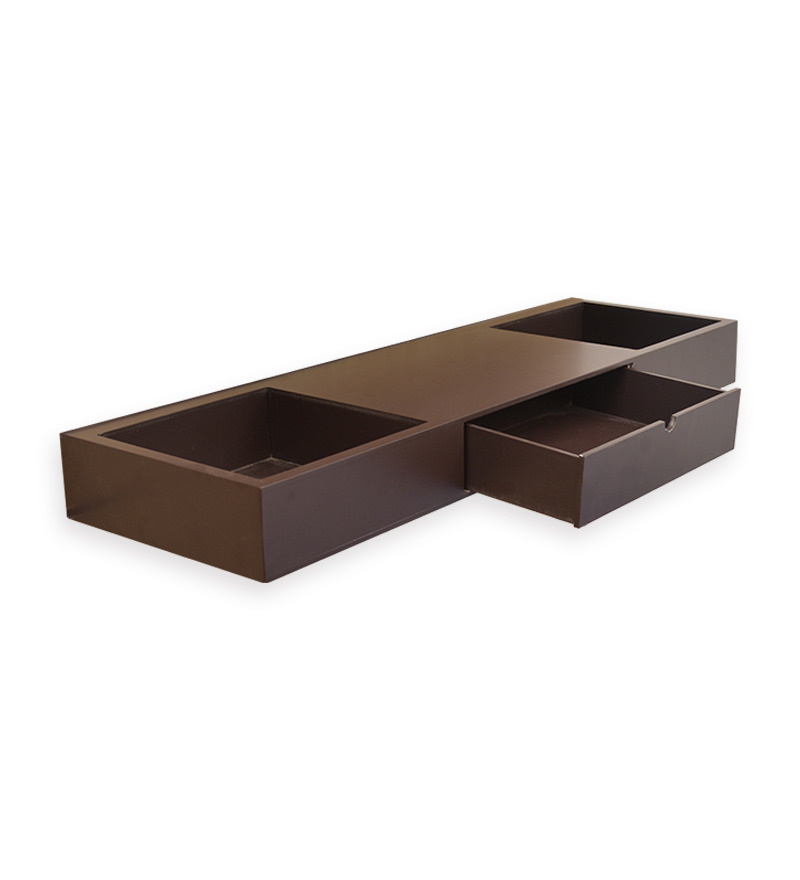 HomeTown Brown Wall Shelf with Drawer by HomeTown Online Wall Shelves