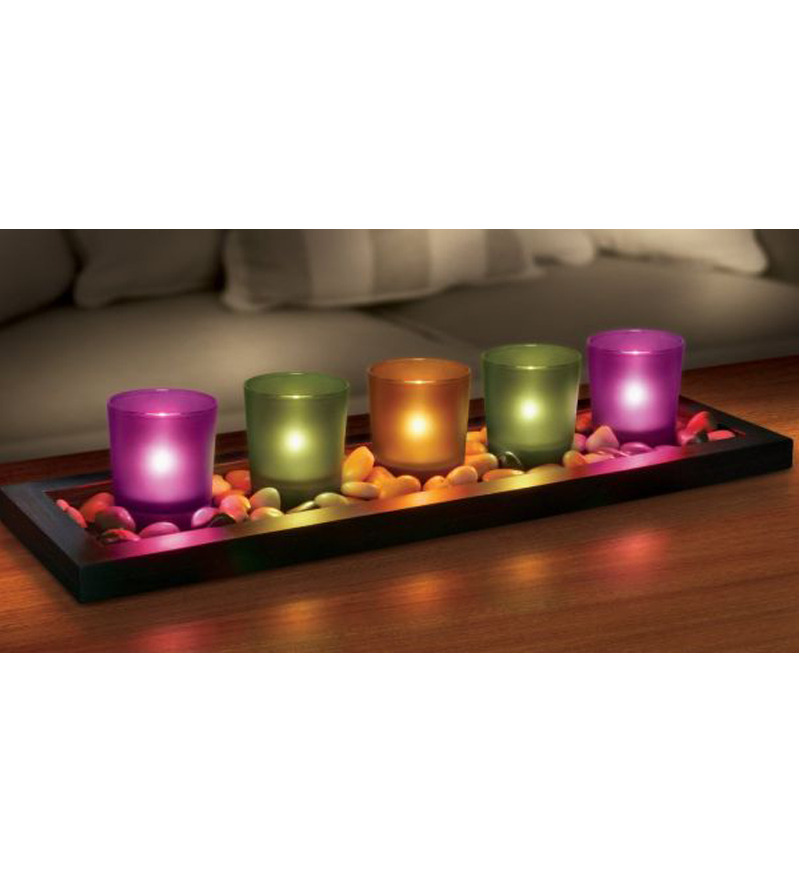 Jewel Tone Candle Set by Market Finds Online Candles Home Decor