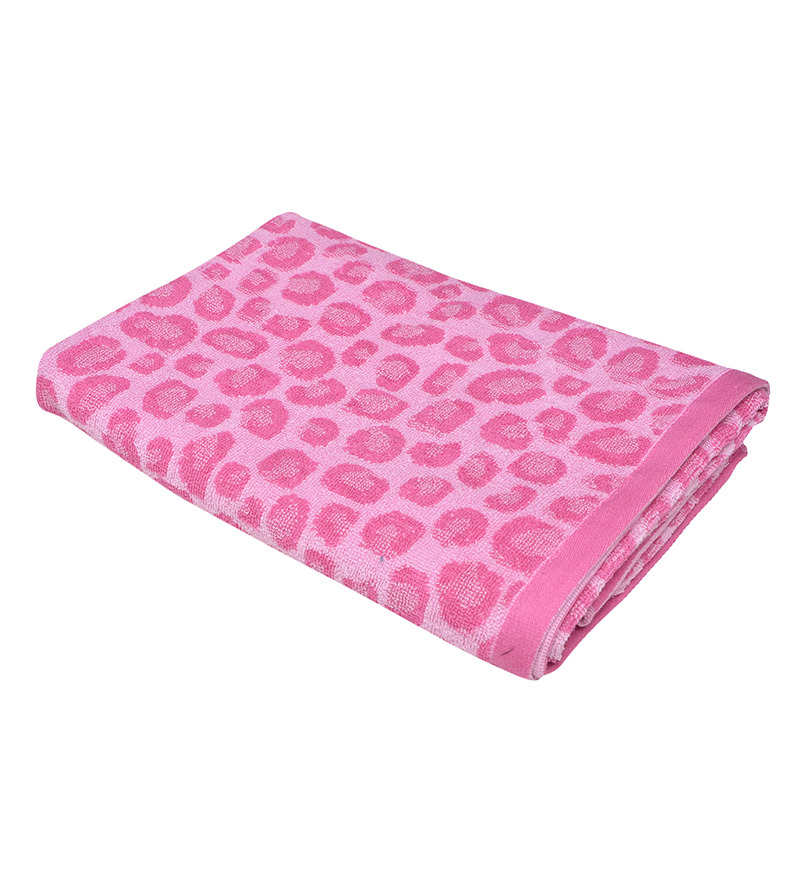 Avira Home Pink Leopard Print Bath Towel by Avira Home Online Bath