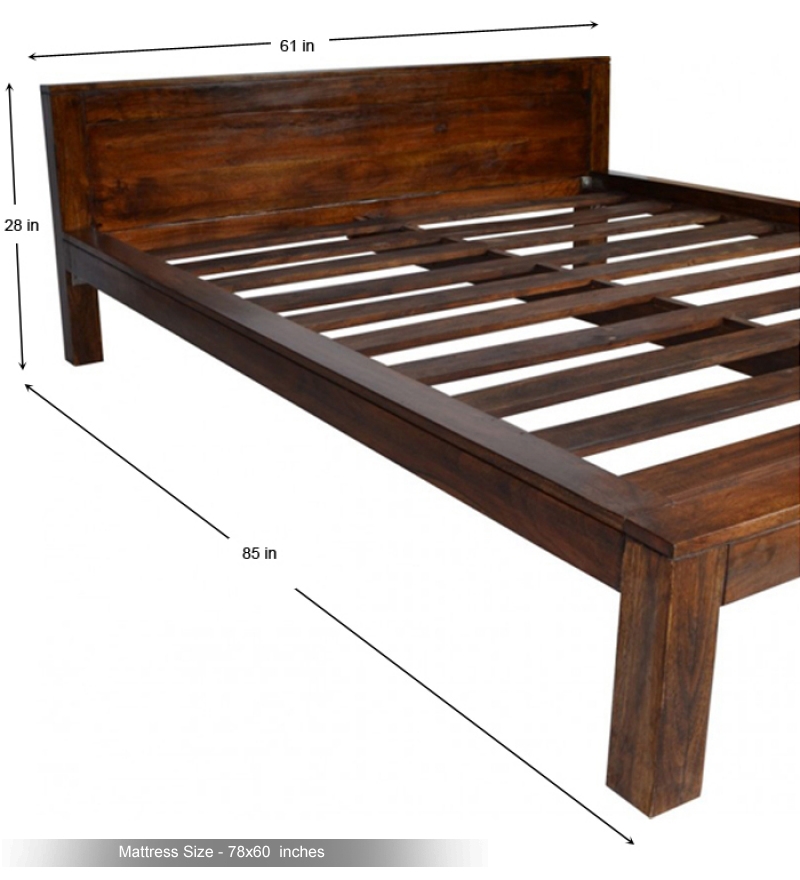 Basil Low Height Queen Size Bed by Mudramark Online - Queen Sized ...