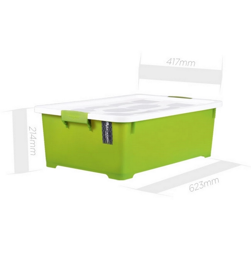 Lock & Lock Inplus Modern Storage Box 35L (Green) by Lock 'N Lock