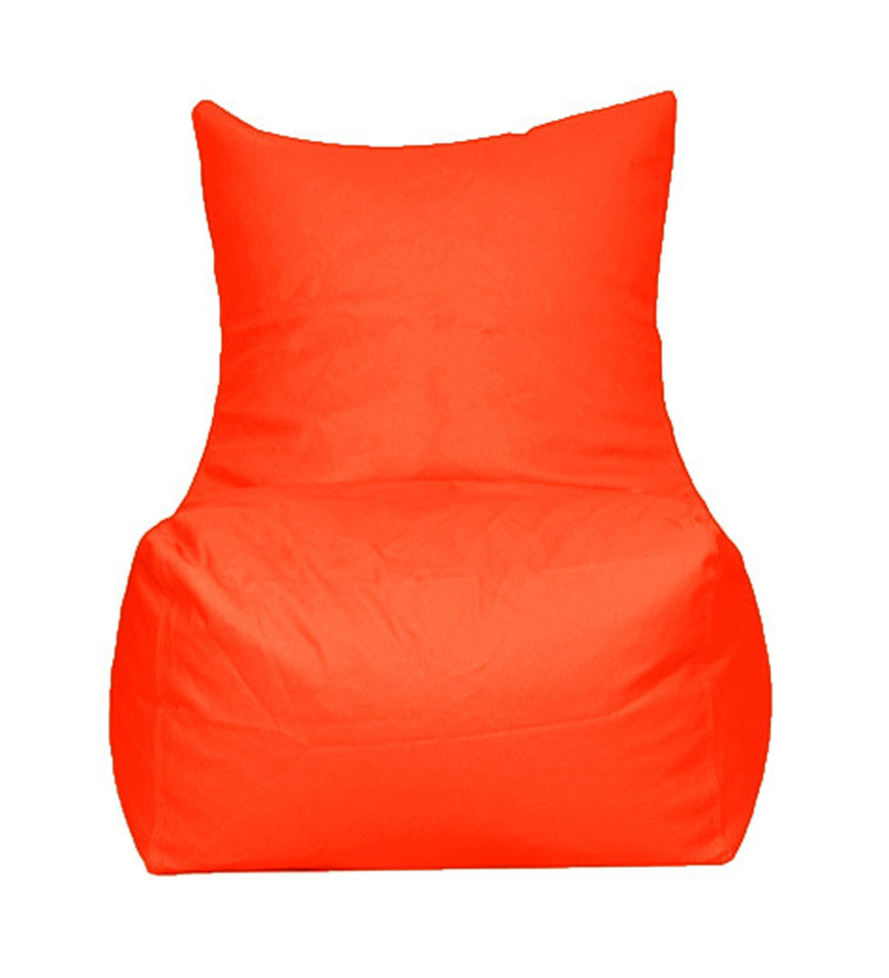 Pebbleyard Orange Xxl Chair Bean Bag (with Beans) By Pebbleyard Online 