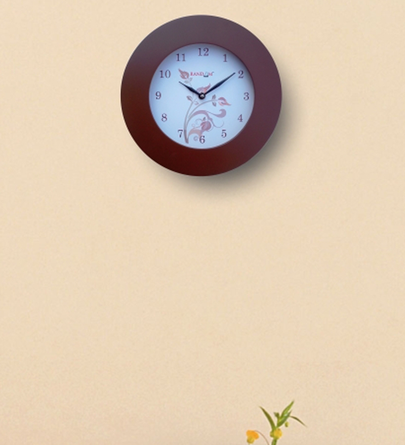 Random Trendy Wall Clock Brown by Random Online Contemporary Clocks