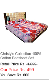 100% Cotton Bedsheet Set.