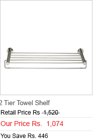 2 Tier Towel Shelf