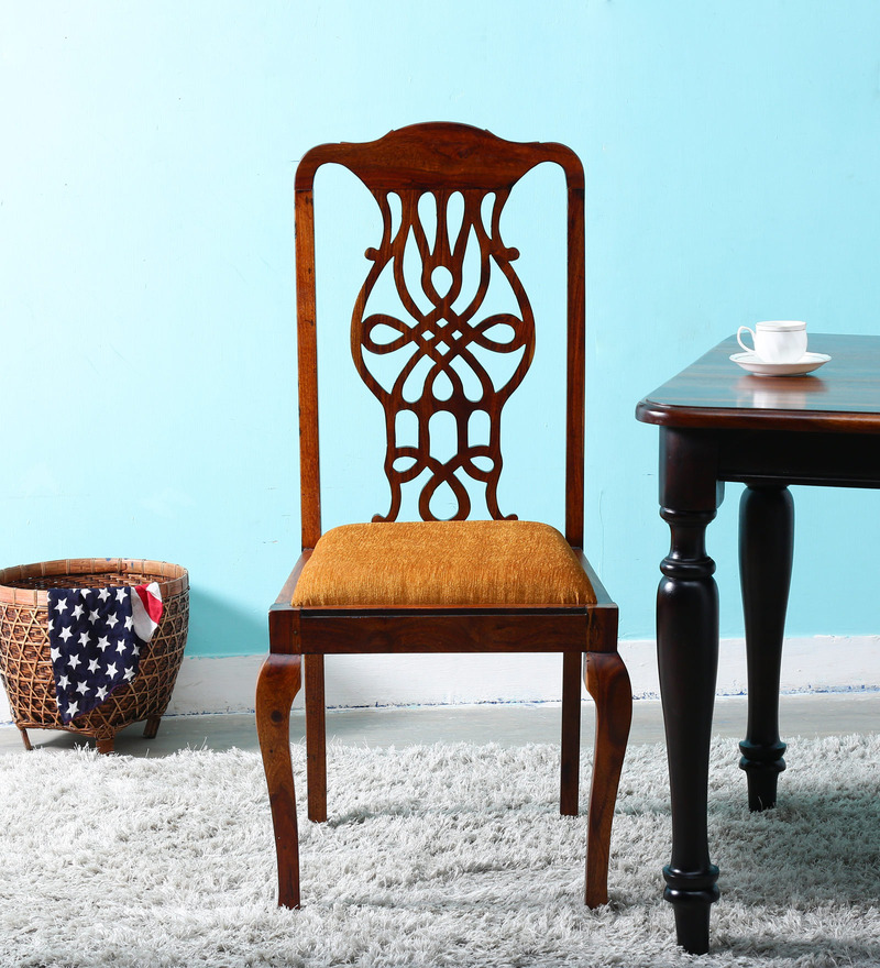 Buy Priscilla Dining Chair in Honey Oak Finish by Amberville Online