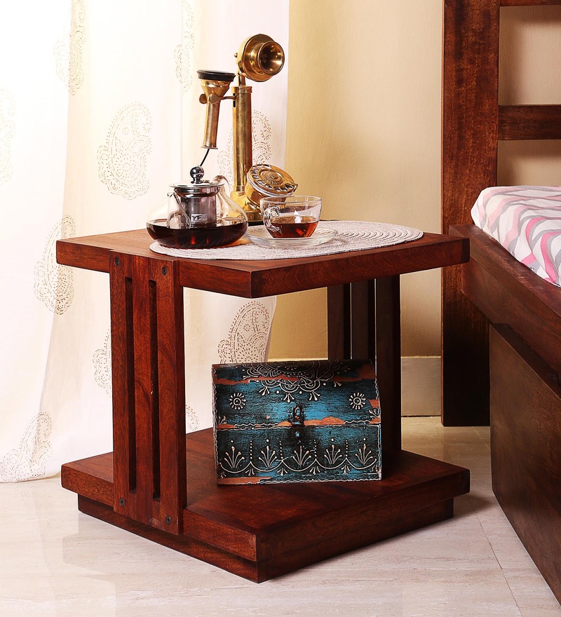 Buy Amery End Table in Honey Oak Finish by Woodsworth Online