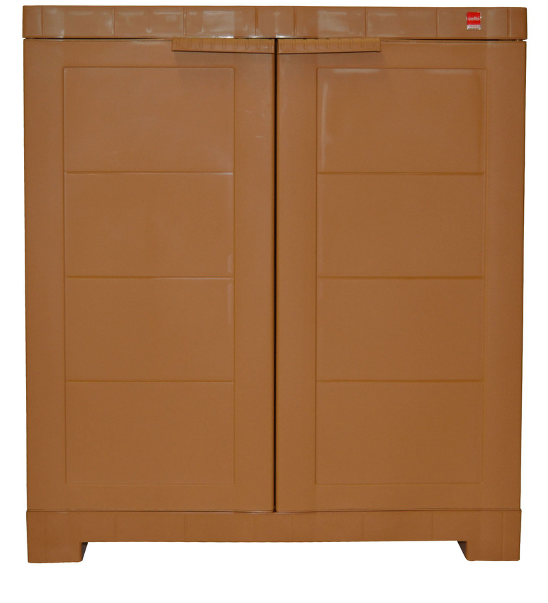 Buy Novelty Compact Shoe Rack in Brown Colour by Cello Online Moulded